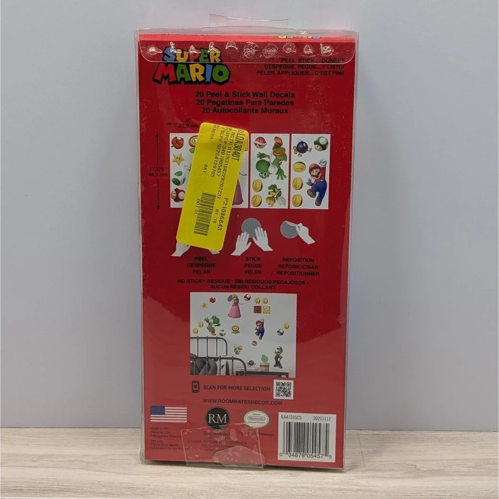 RoomMates Super Mario 32 Peel and Stick Wall Decals